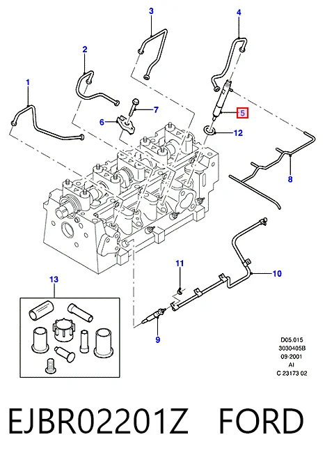 EJBR02201Z Ford Wtryskiwacz paliwa