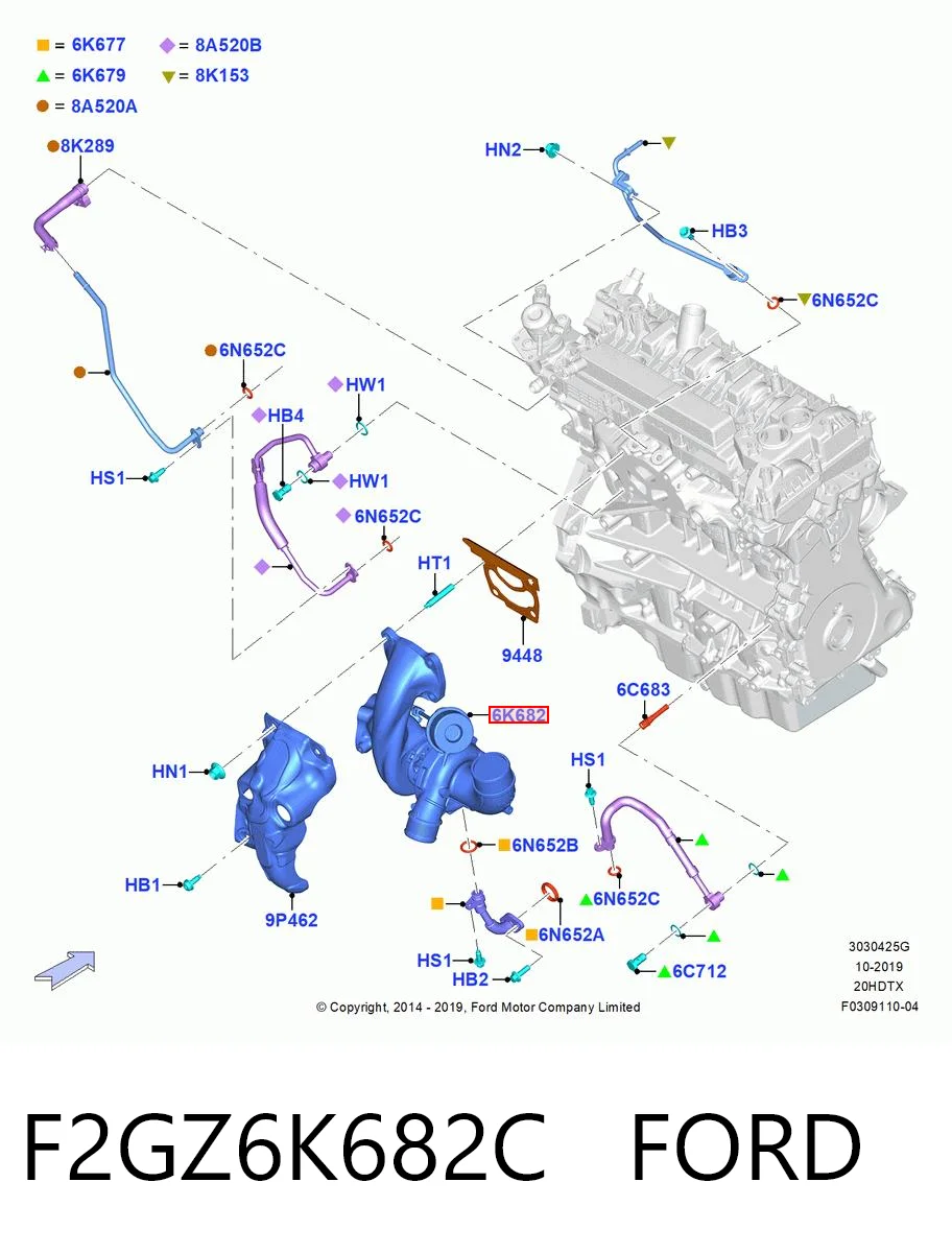 Do koszyka Turbina Ford Edge II CD539