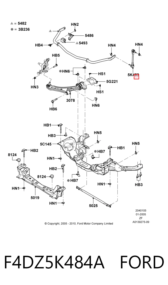 Do koszyka Łącznik stabilizatora przedniego Ford Taurus GL 
