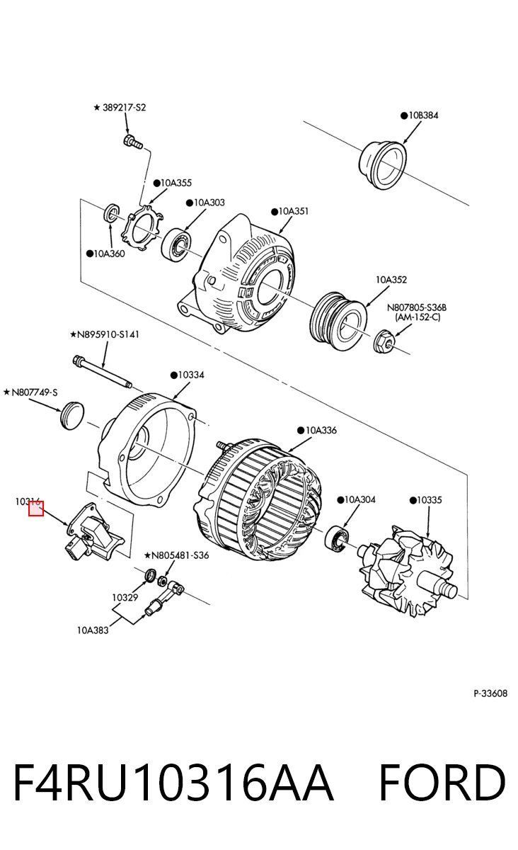 Regulator alternatora (przekaźnik ładowania) do Ford Mondeo I GBP