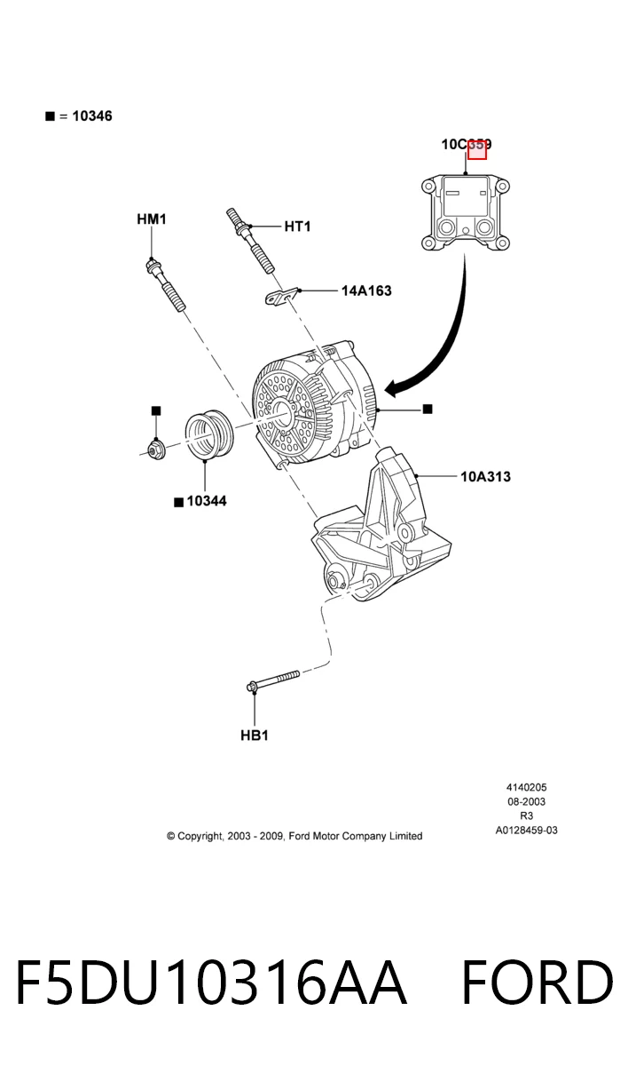 Do koszyka Regulator alternatora (przekaźnik ładowania) Ford Explorer  U2