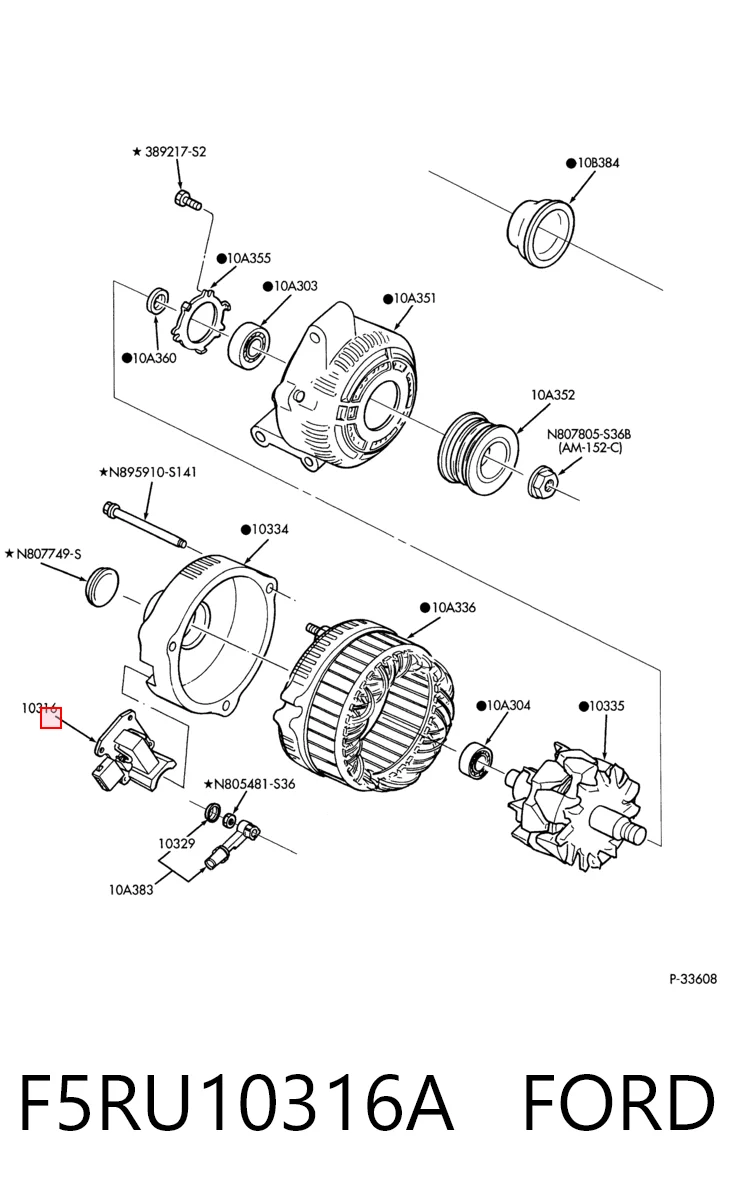 Regulator alternatora (przekaźnik ładowania) Ford Mondeo I hatchback (GBP) (1993 - 1996) cena, od 71,63 USD