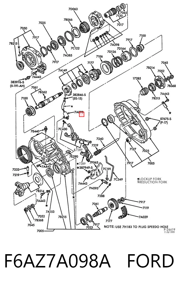 F6AZ7A098A Ford Filtr automatycznej skrzyni biegów