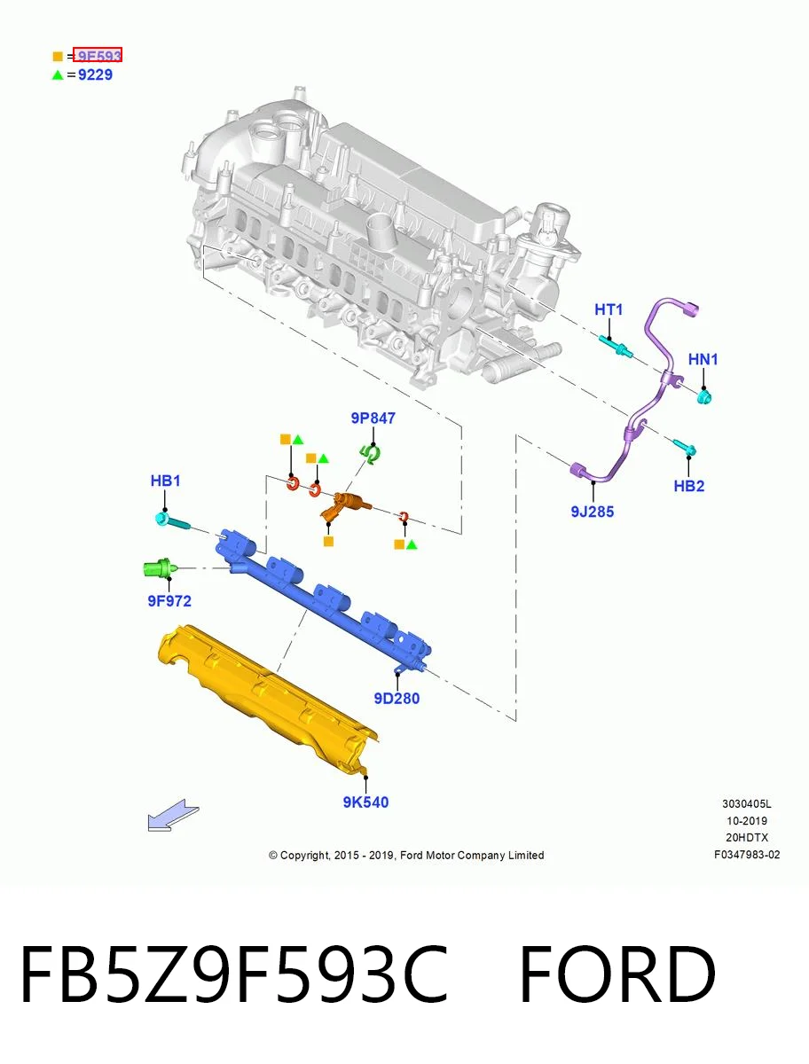 Wtryskiwacz paliwa do Ford Escape II DM2