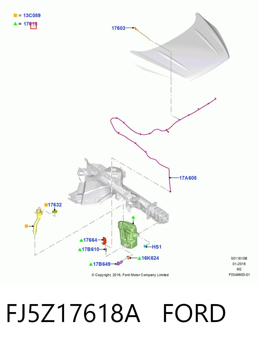 Zbiorniczek spryskiwacza szyb do Ford Escape II DM2