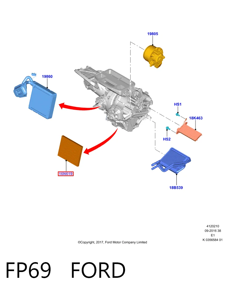 FP69 Ford Filtr kabiny