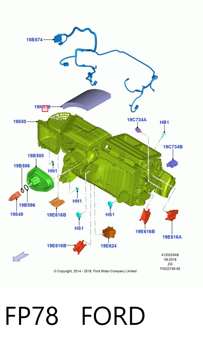 FP78 Ford Filtr kabiny