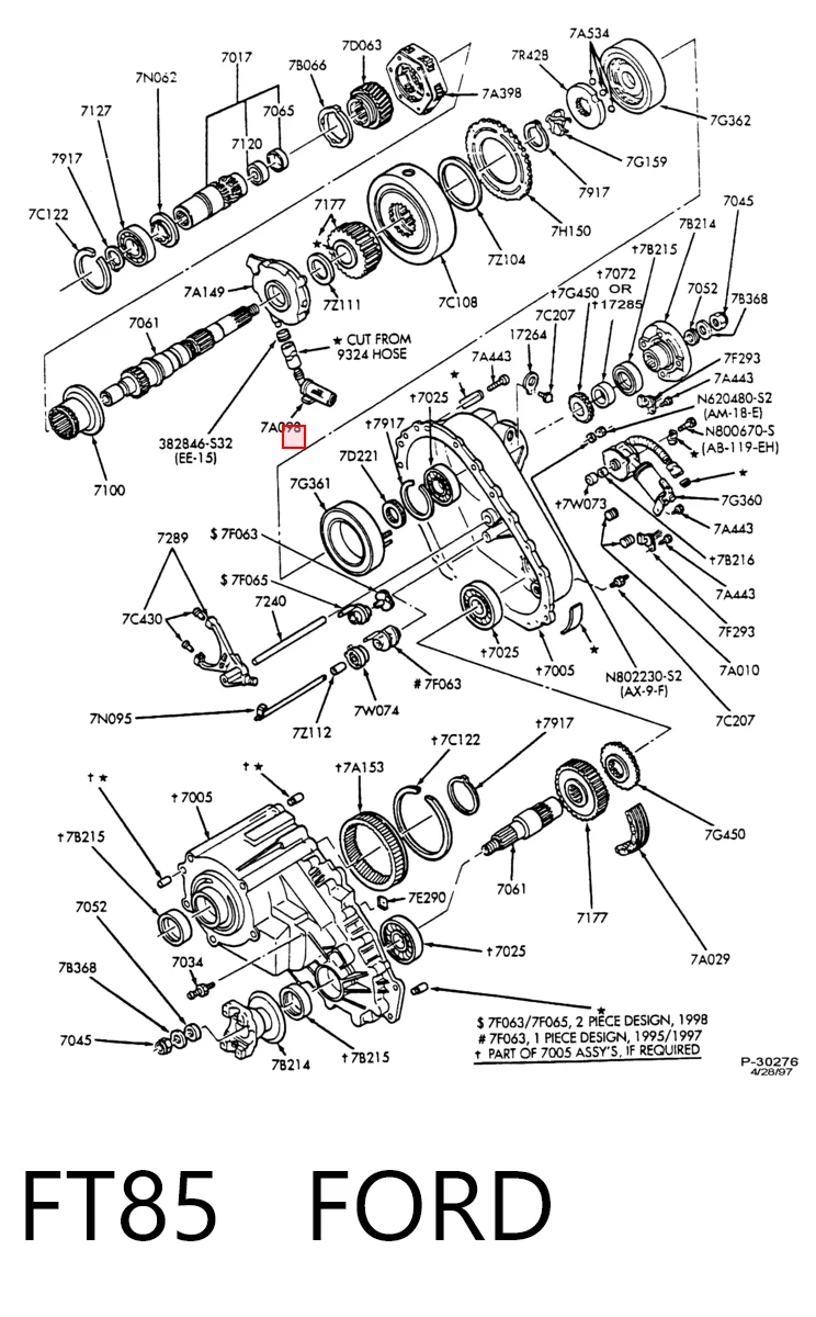 FT85 Ford Filtr automatycznej skrzyni biegów