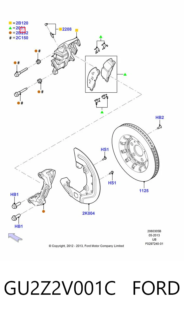 GU2Z2V001C Ford