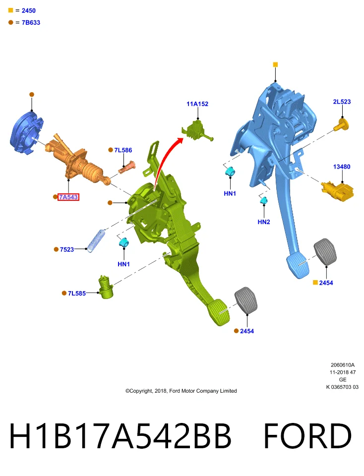 Cylinder sprzęgła główny Ford Focus IV hatchback (HN) (2018 - 2026) cena, od 69,93 USD