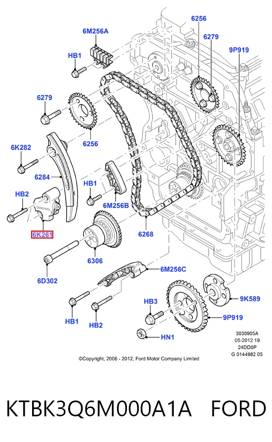 KTBK3Q6M000A1A Ford