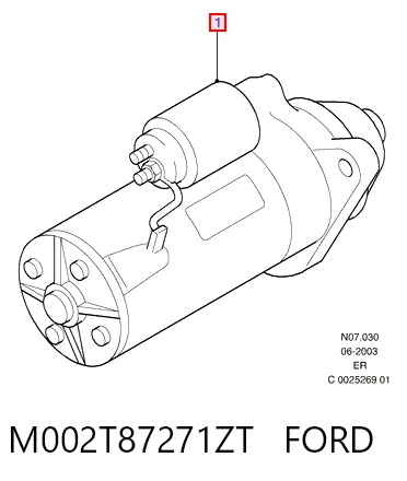 M002T87271ZT Ford Rozrusznik