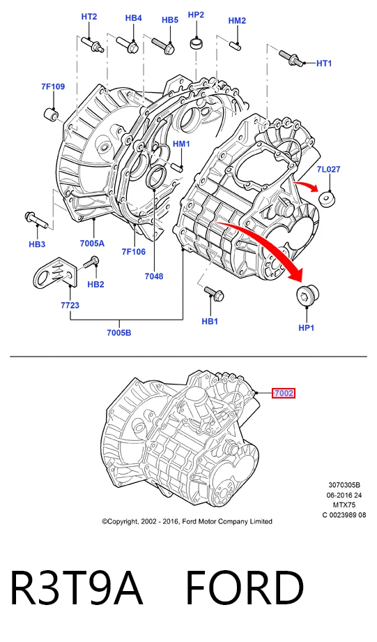 Mechaniczna skrzynia biegów w komplecie Ford C-Max minivan (CB3) (2007 - 2010) cena, od 228,22 USD