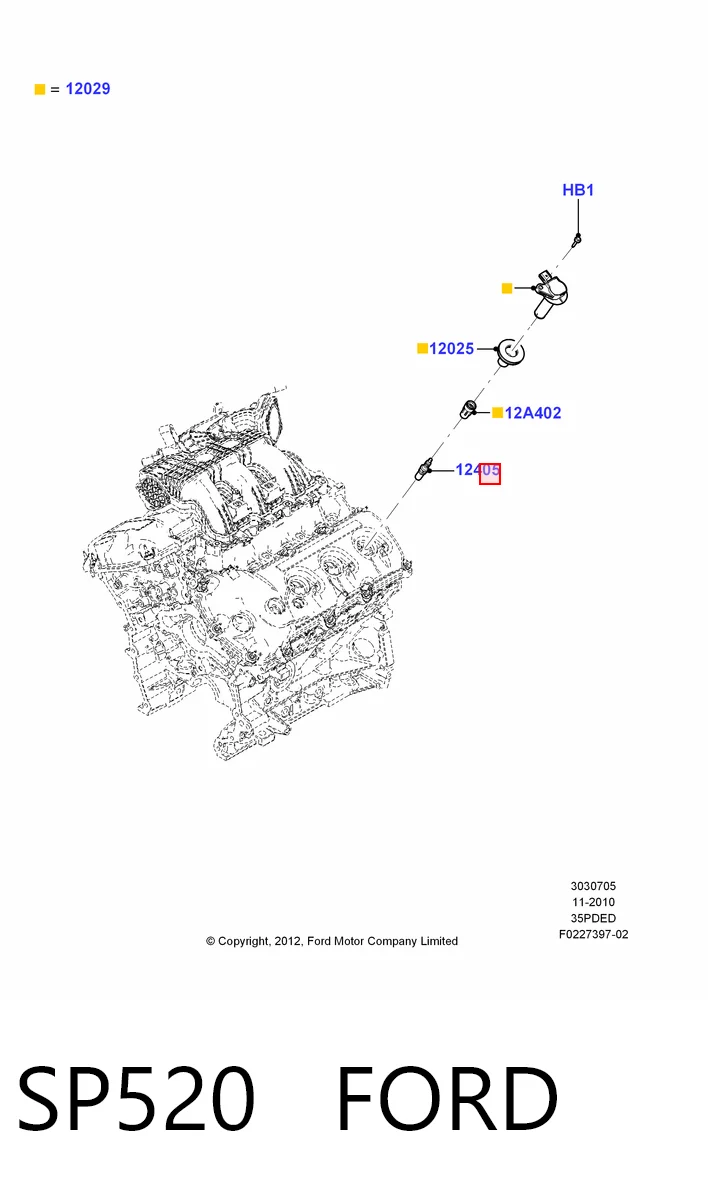 SP520 Ford Świeca zapłonowa