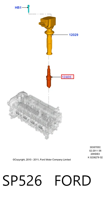 SP526 Ford Świeca zapłonowa