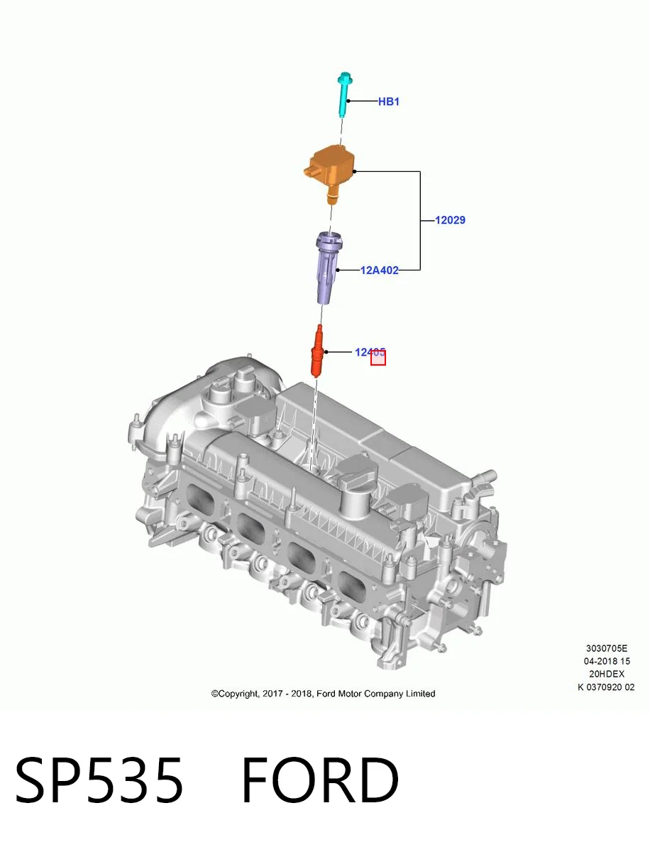SP535 Ford Świeca zapłonowa