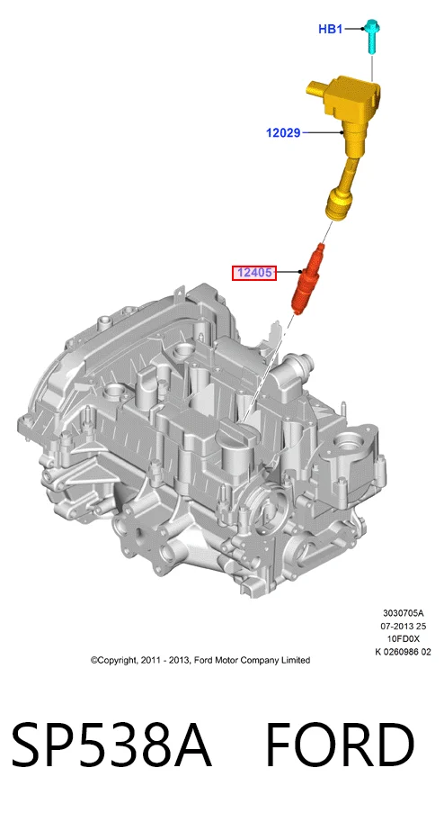 Świeca zapłonowa Ford Focus IV kombi (HP) (2018 - 2026) cena, od 20,08 USD