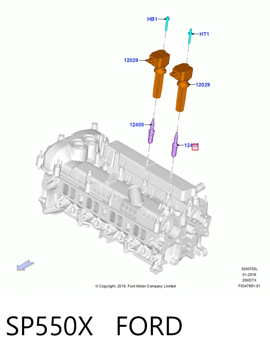 SP550X Ford Świeca zapłonowa