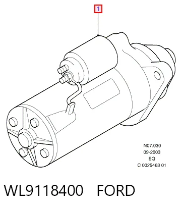 WL9118400 Ford Rozrusznik