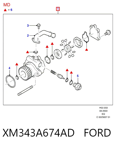  Pompa wspomagania hydraulicznego kierownicy Ford Ranger 