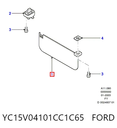 Osłona przeciwsłoneczna do Ford Transit V V184/5