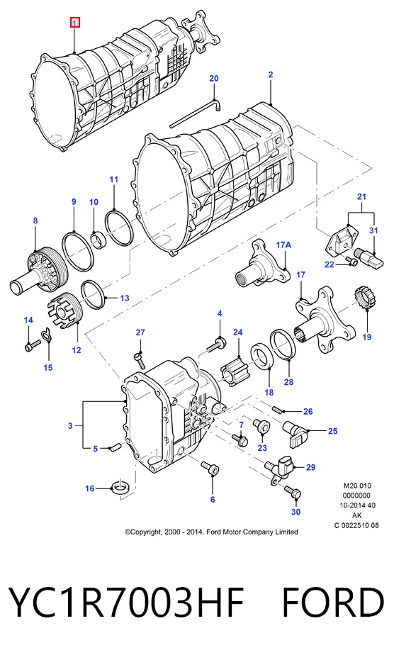 Mechaniczna skrzynia biegów w komplecie do Ford Transit V V184/5