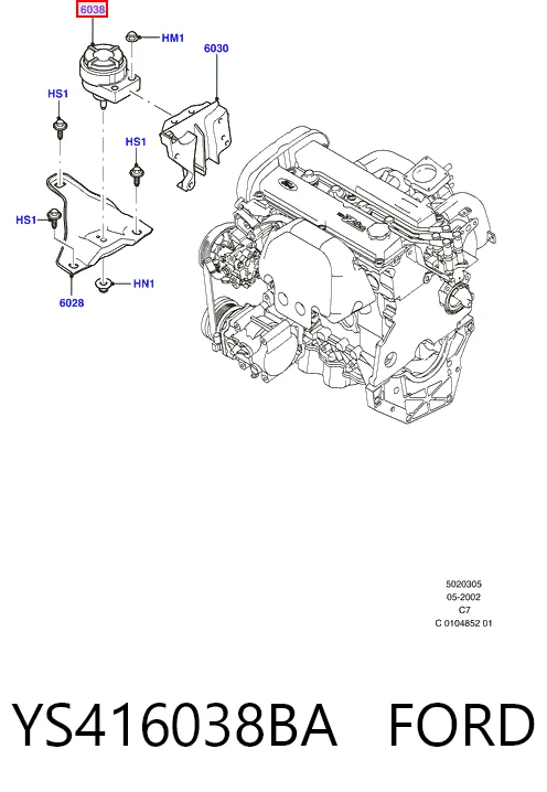 YS416038BA Ford