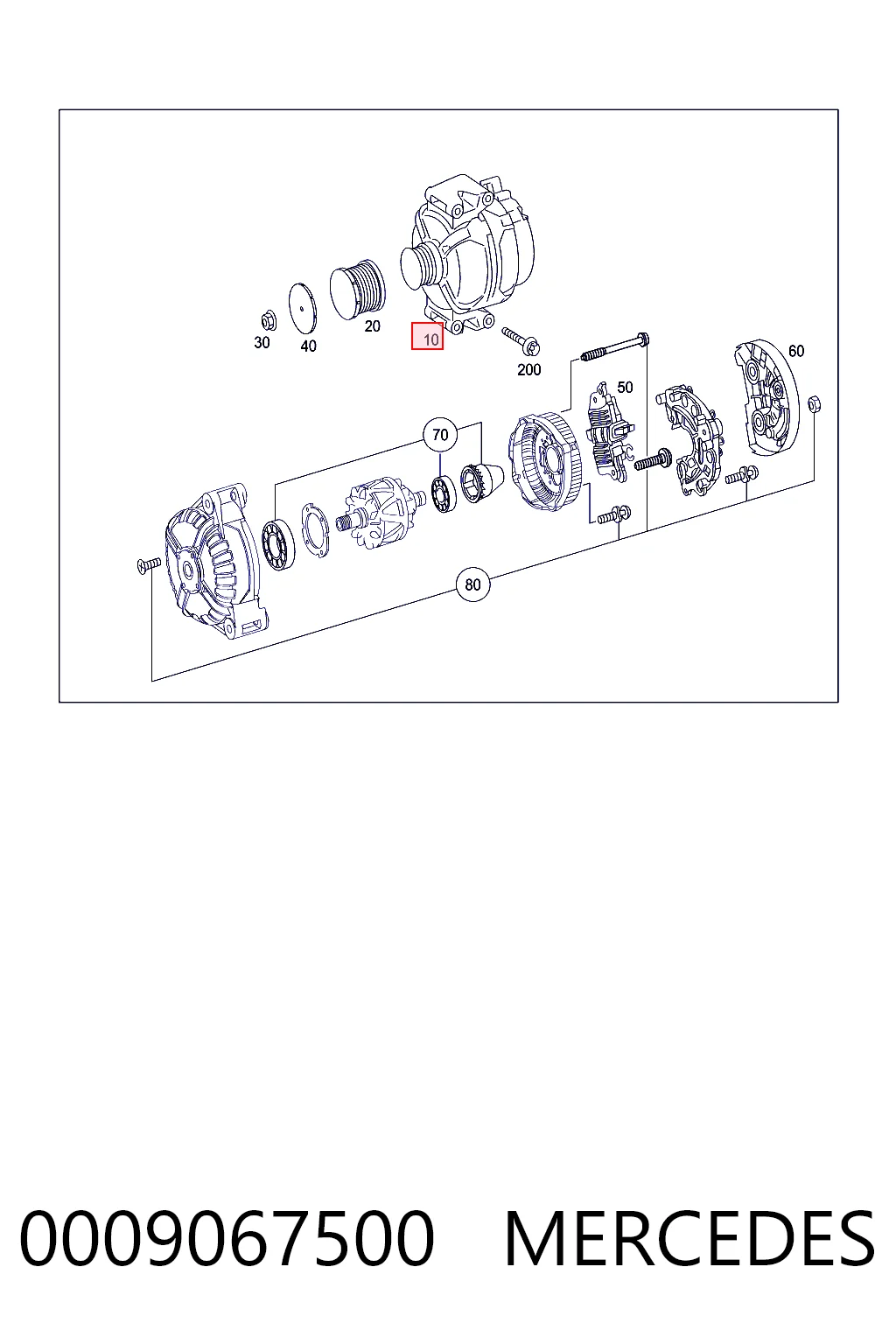 Alternator do Mercedes ML/GLE  C292