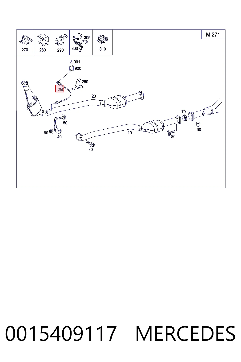 Do koszyka A0025400617 VAG Sonda lambda czujnik tlenu po katalizatorze