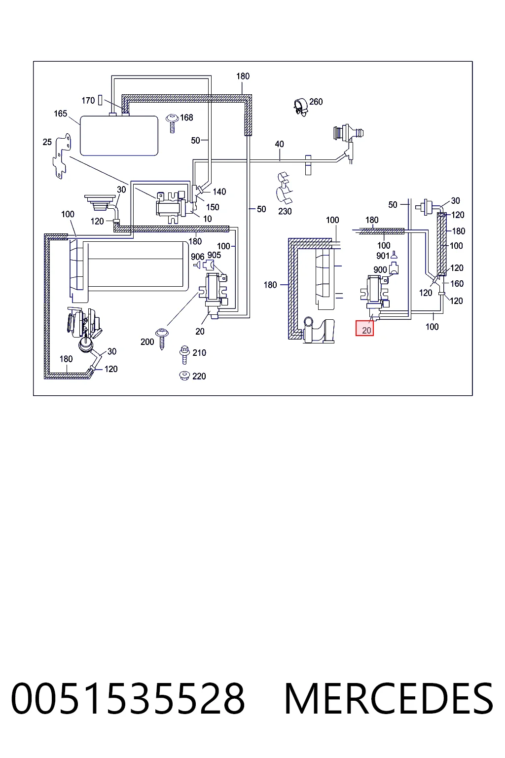 0051535528 Mercedes Przetwornik ciśnienia (solenoid) doładowania