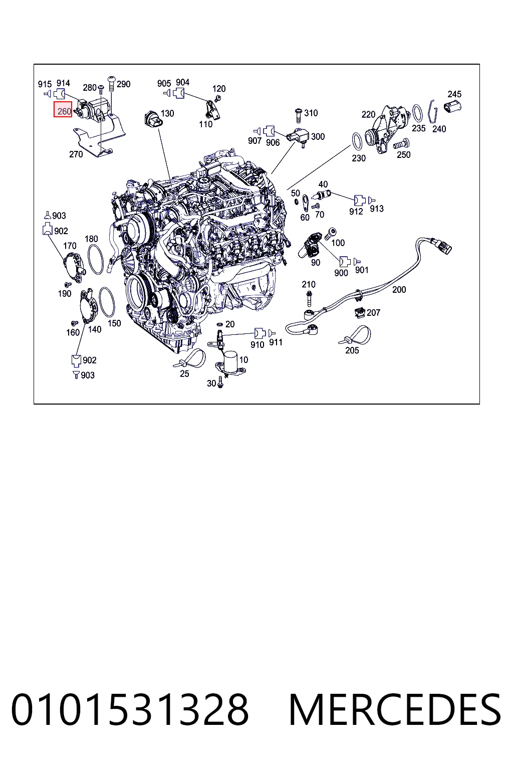 0101531328 Mercedes Zawór elektromagnetyczny regulacji klapy EGR