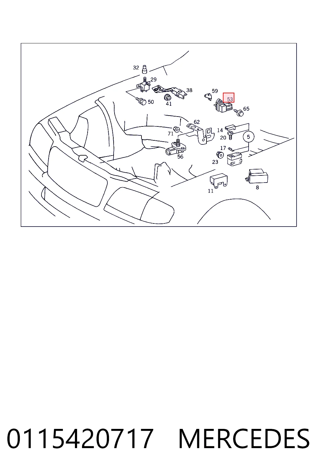 0115420717 Mercedes Czujnik ciśnienia w kolektorze ssącym, MAP
