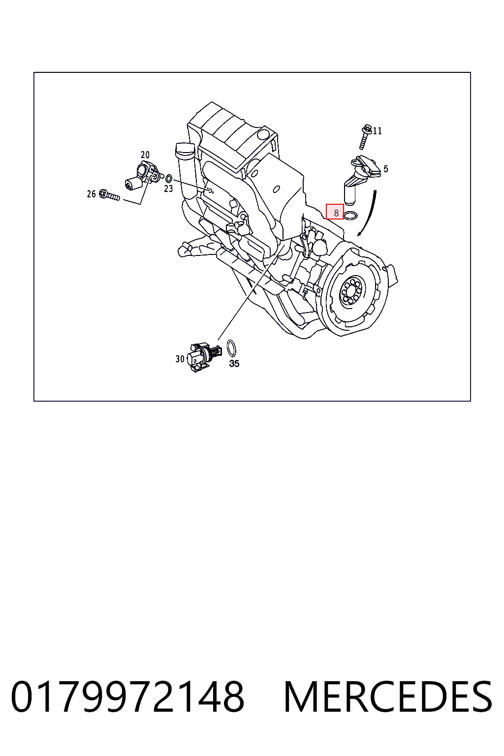 0179972148 Mercedes Zestaw naprawczy pompy wodnej