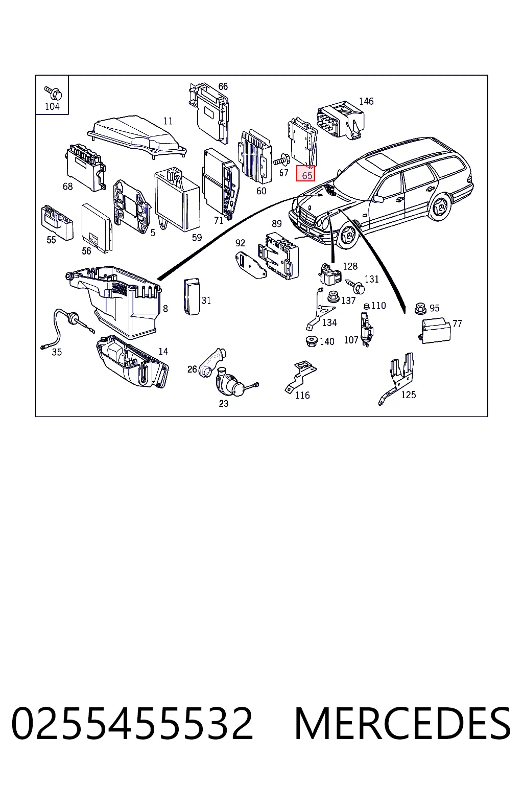 Sterownik silnika Mercedes G I SUV (W463) (1989 - 2018) cena, od 137,23 USD