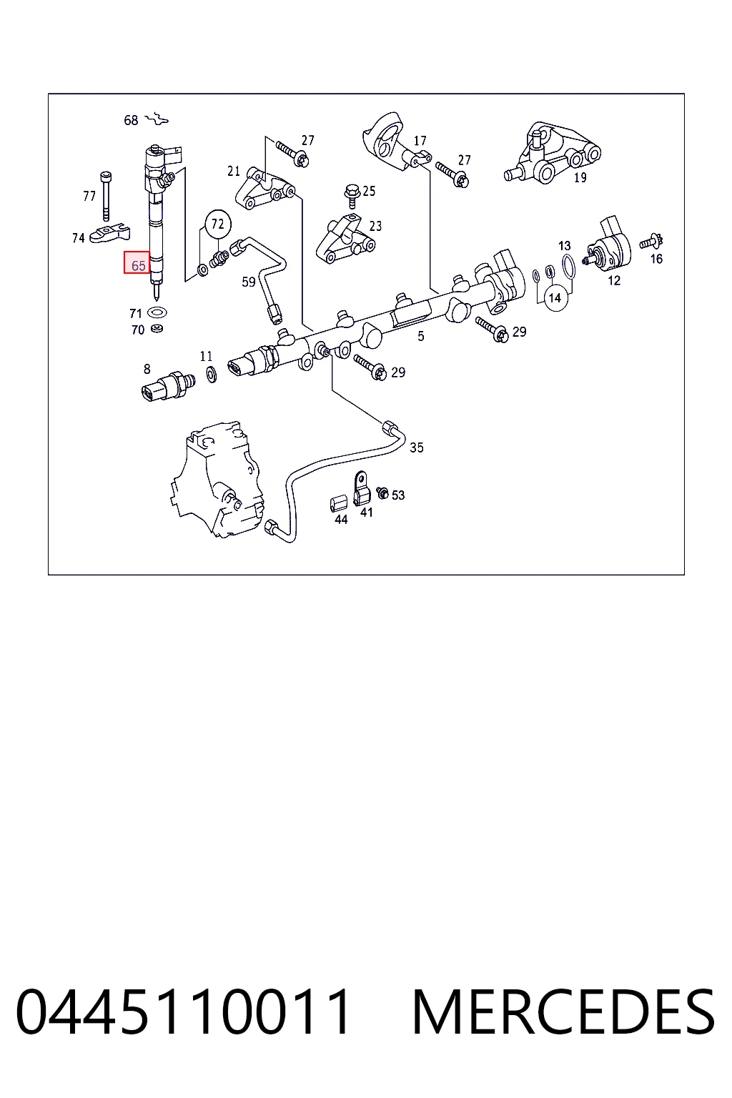 Wtryskiwacz paliwa do Mercedes C  W202