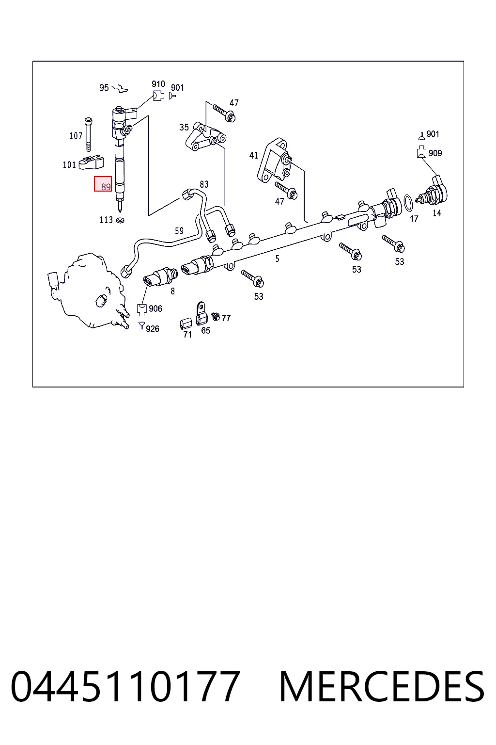 Wtryskiwacz paliwa Mercedes A648070028787 cena, od 161,74 USD