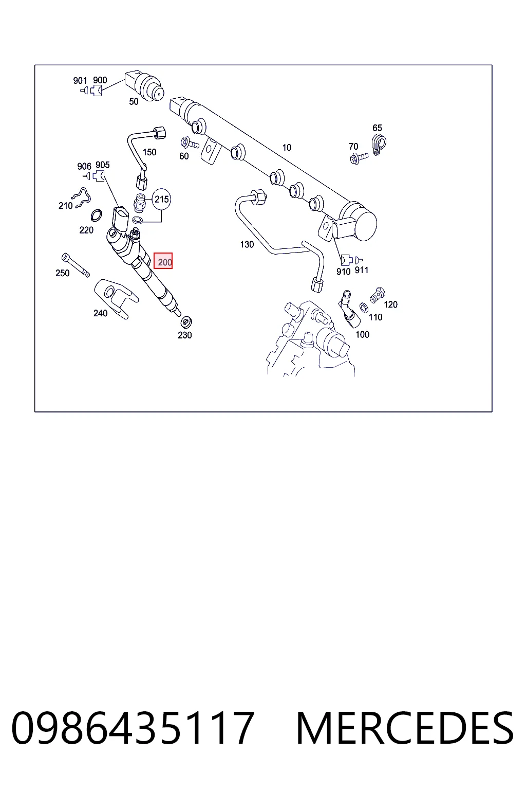 Wtryskiwacz paliwa do Mercedes A  W169