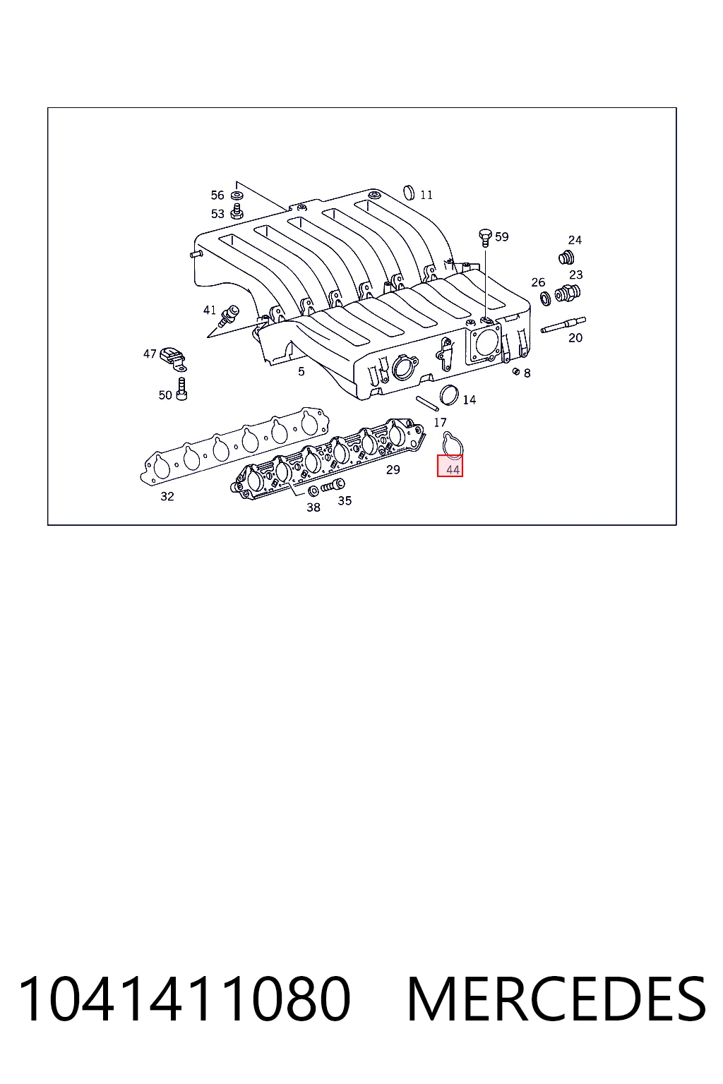 Uszczelka kolektora ssącego SsangYong Rexton I SUV (RJN) (2006 - 2012) cena, od 5,03 USD