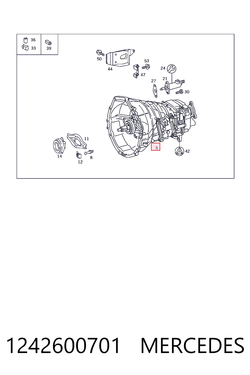 Mechaniczna skrzynia biegów w komplecie do Mercedes E  T124
