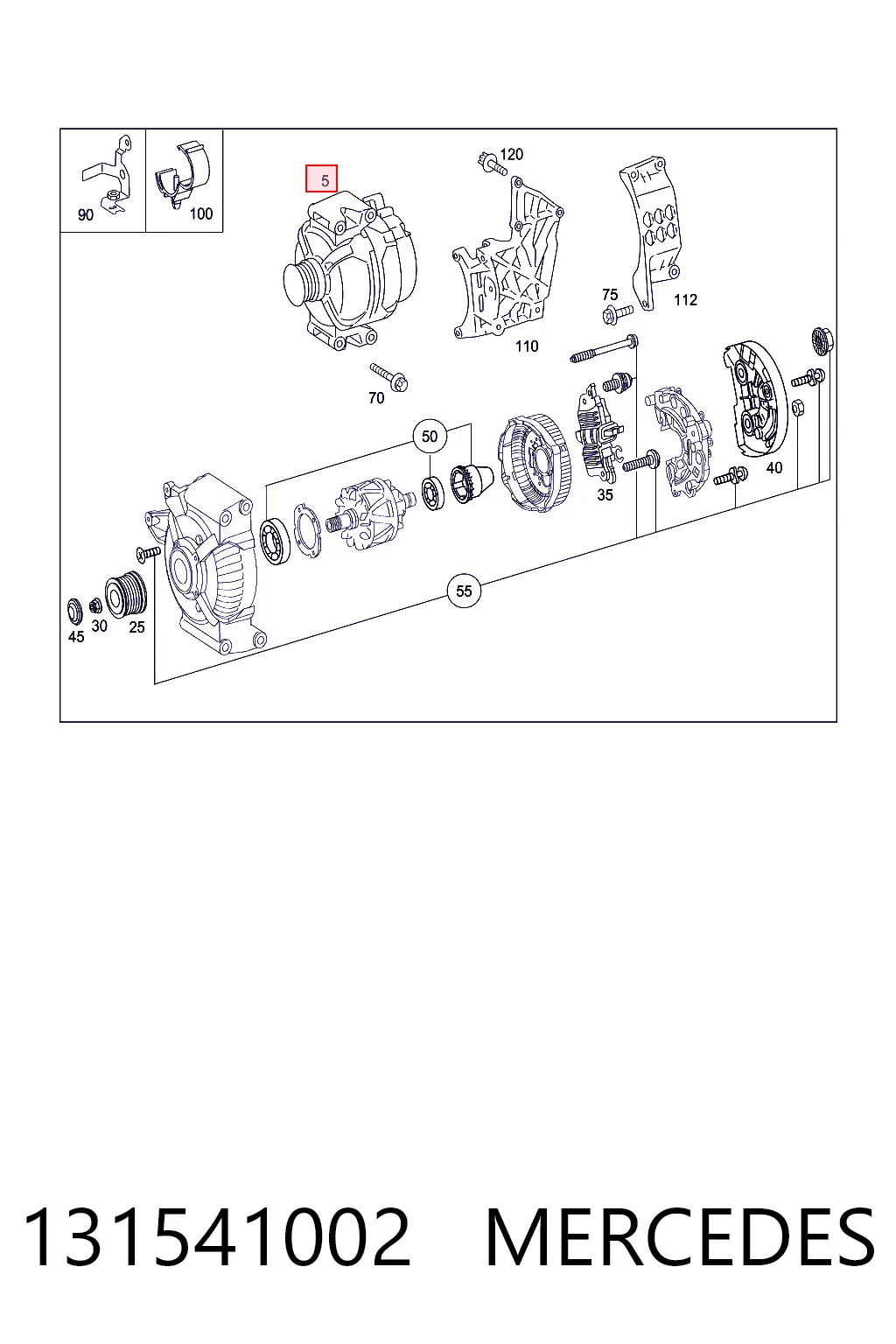 131541002 Mercedes Alternator