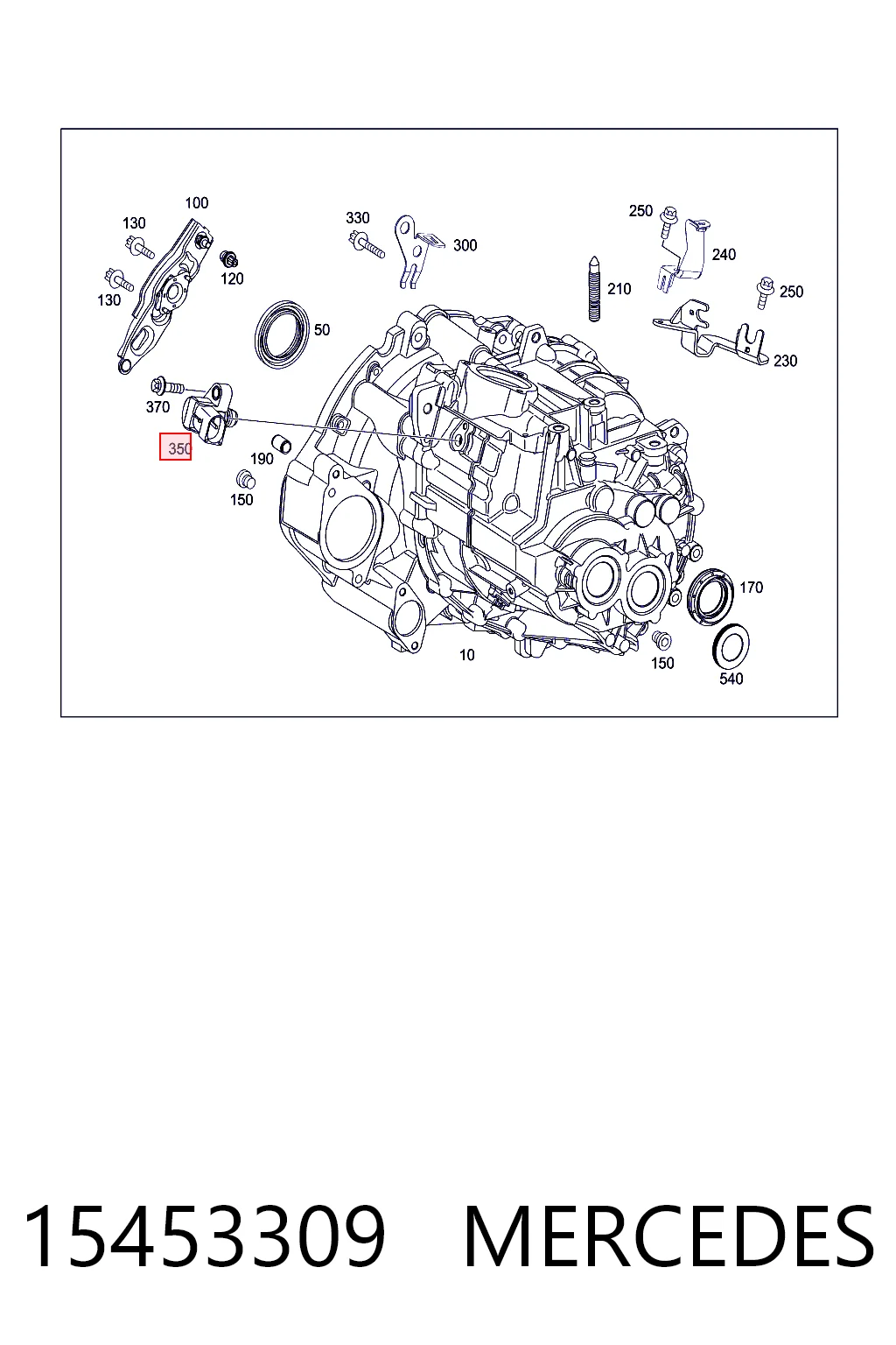 15453309 Mercedes Czujnik włączania światła cofania