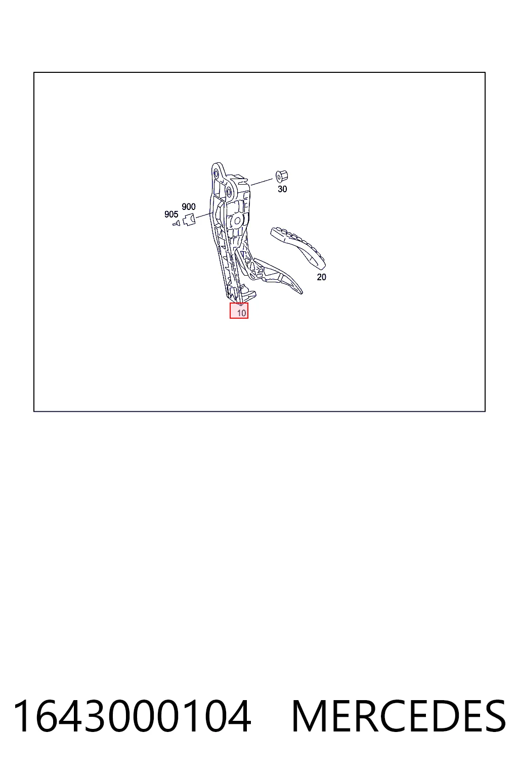 Pedał przyspieszenia (gazu) Mercedes ML/GLE SUV (W164) (2005 - 2011) cena, od 53,03 USD