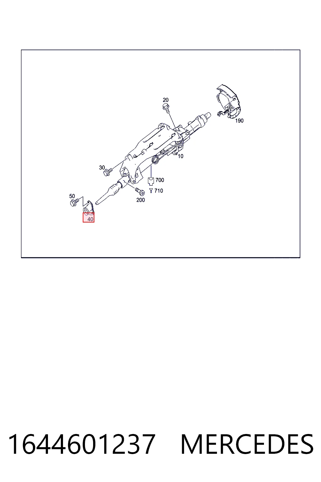 1644601237 Mercedes Łożysko kolumny kierowniczej