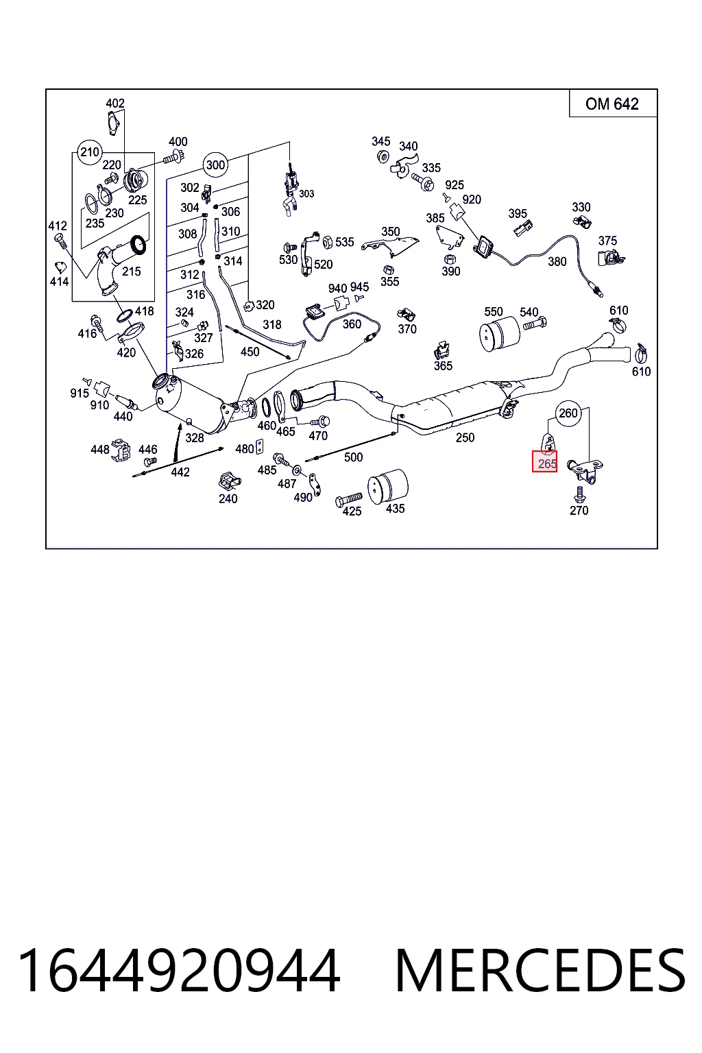 Poduszka mocowania tłumika Mercedes GL SUV (X164) (2006 - 2012) cena, od 9,75 USD