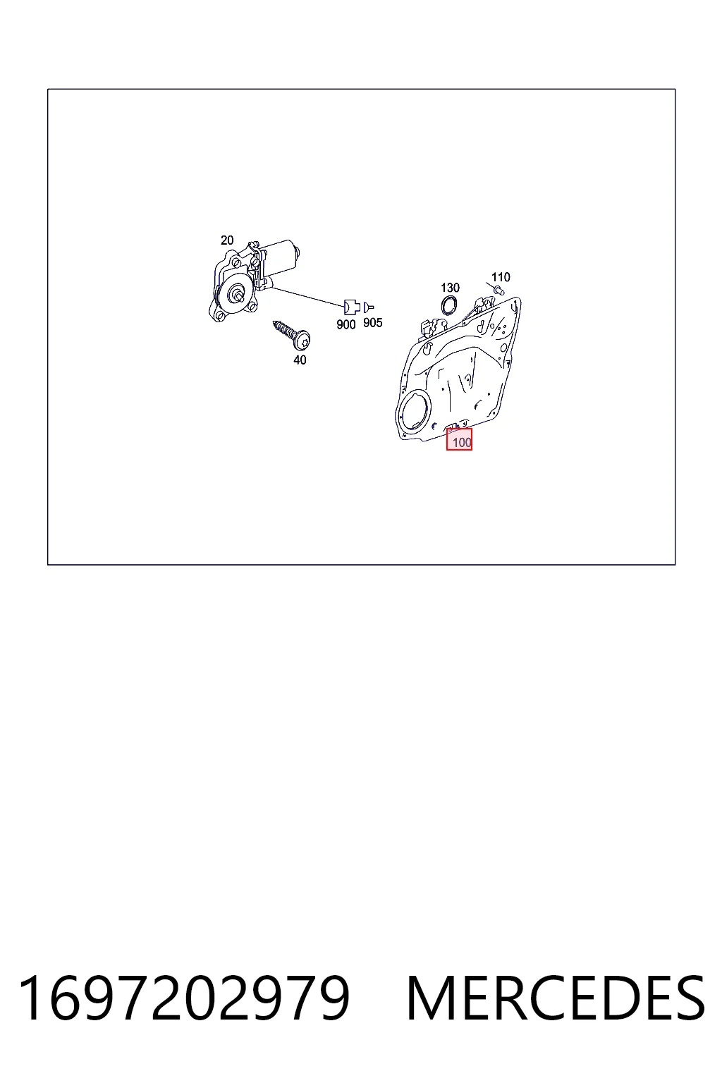Mechanizm podnoszenia szyby drzwi przednich lewych do Mercedes A  W169