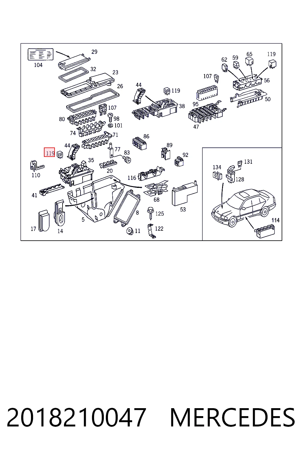 Przekaźnik kierunkowskazów do Mercedes E  S124