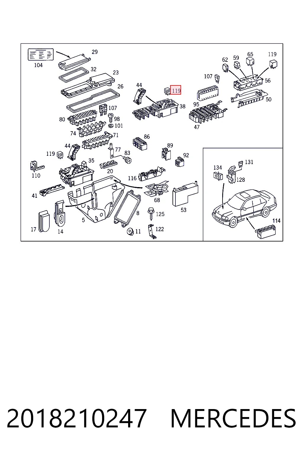 Przekaźnik kierunkowskazów Mercedes E kombi (S124) (1993 - 1996) cena, od 63,30 USD
