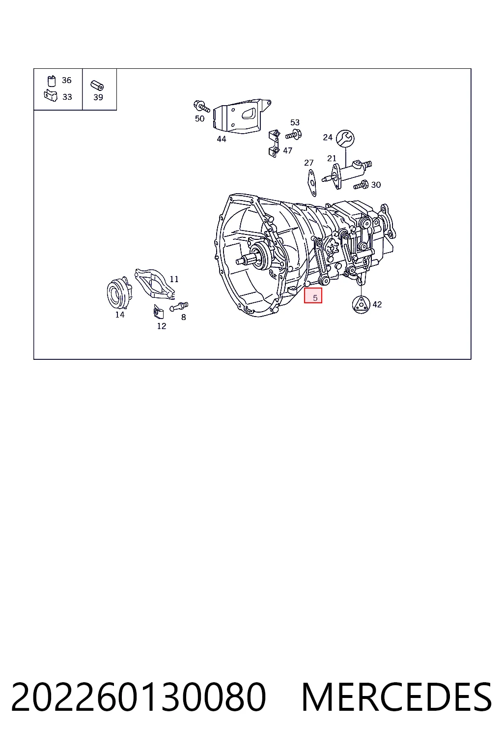 Mechaniczna skrzynia biegów w komplecie Mercedes C kombi (S202) (1996 - 2001) cena, od 426,70 USD