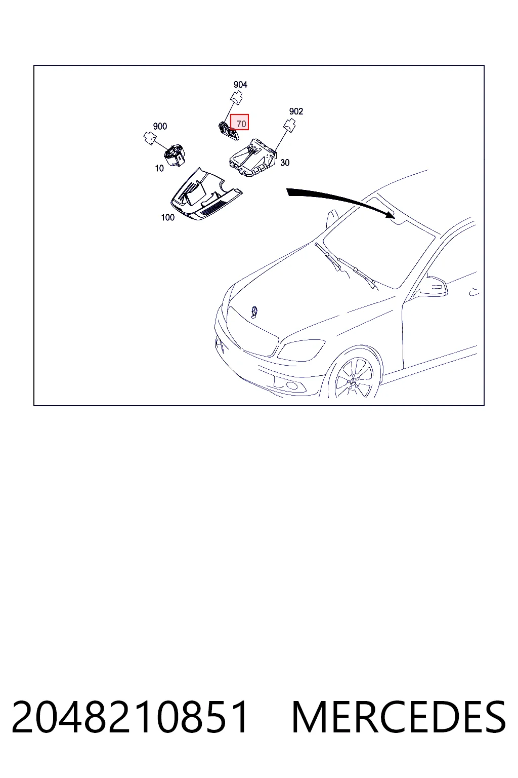 Czujnik deszczu Mercedes E sedana (W212) (2009 - 2016) cena, od 46,19 USD