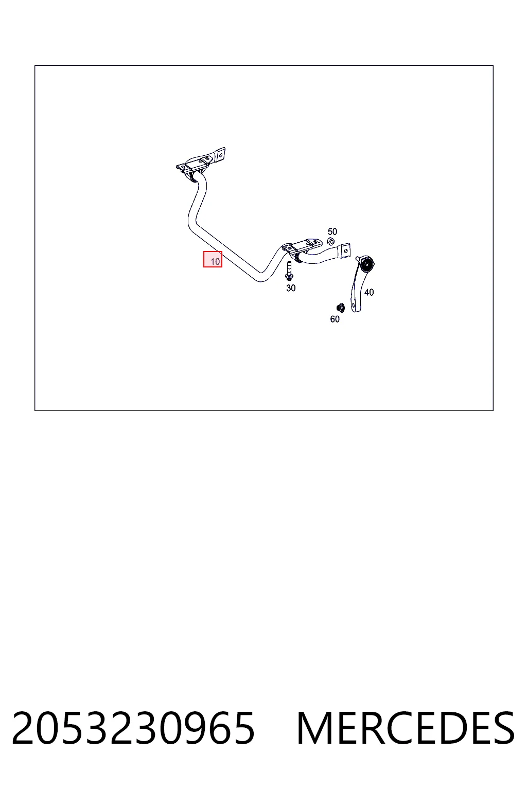 Stabilizator przedni Mercedes C sedana (W205) (2013 - 2021) cena, od 128,30 USD